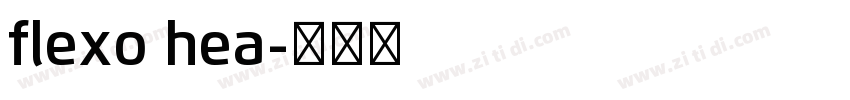 flexo hea字体转换